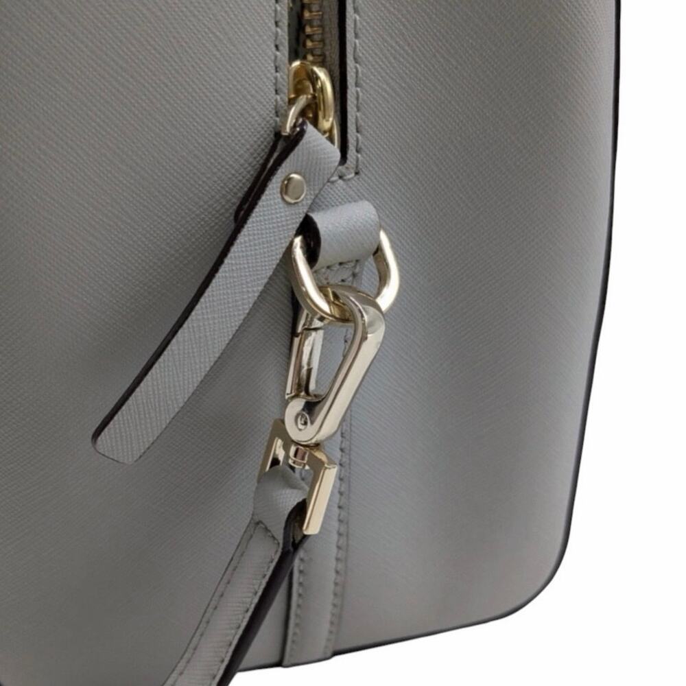 Kate Spade New York Newbury Lane Felix Small Leather Satchel - Grey - Picture 7 of 10